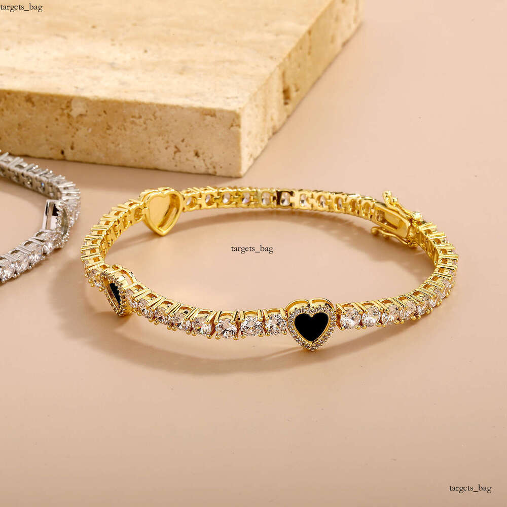 Heart Moissanite chain Bracelet Tennis Necklace for Women Exquisite High-end Clavicle Chain Accessory