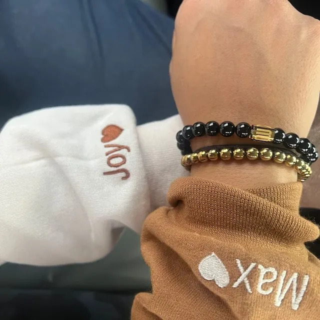 Custom Embroidered Couple Hoodie Personalized Roman Numeral Date Initial Hoodies Anniversary Gift Engagements y250729