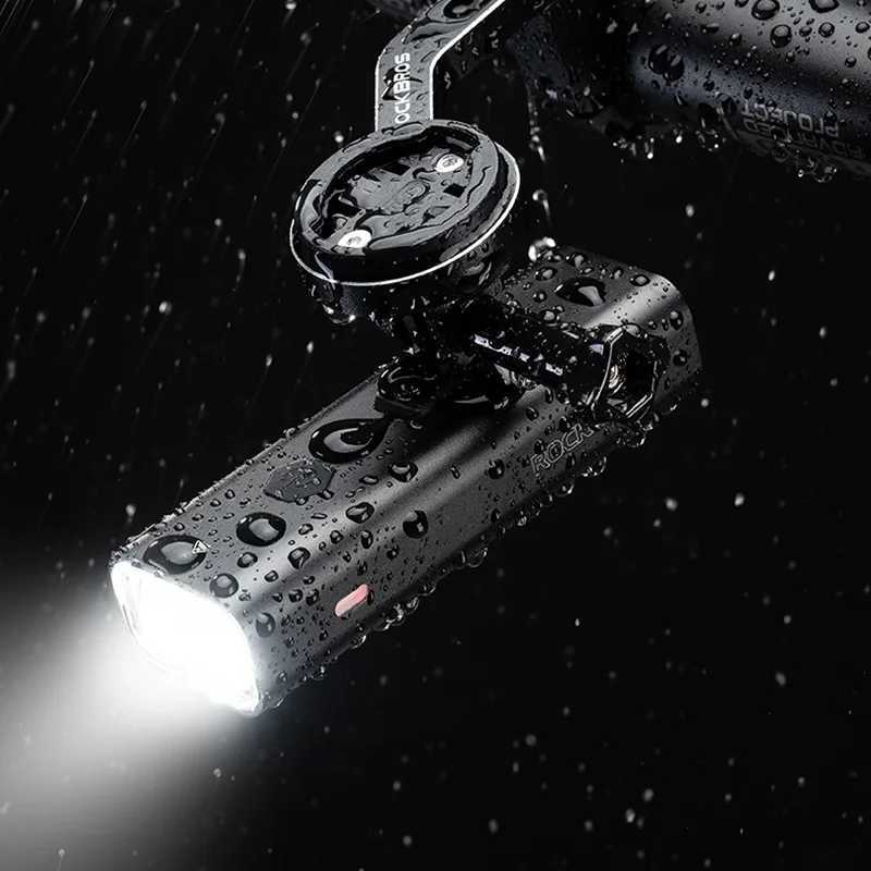 ROCKBROS Hanging Bicycle Light 400/1000LM MTB Road Cycling Highlight Bicycle Lamp with Holder IPX6 Type-C Charging Bike Light Z250809