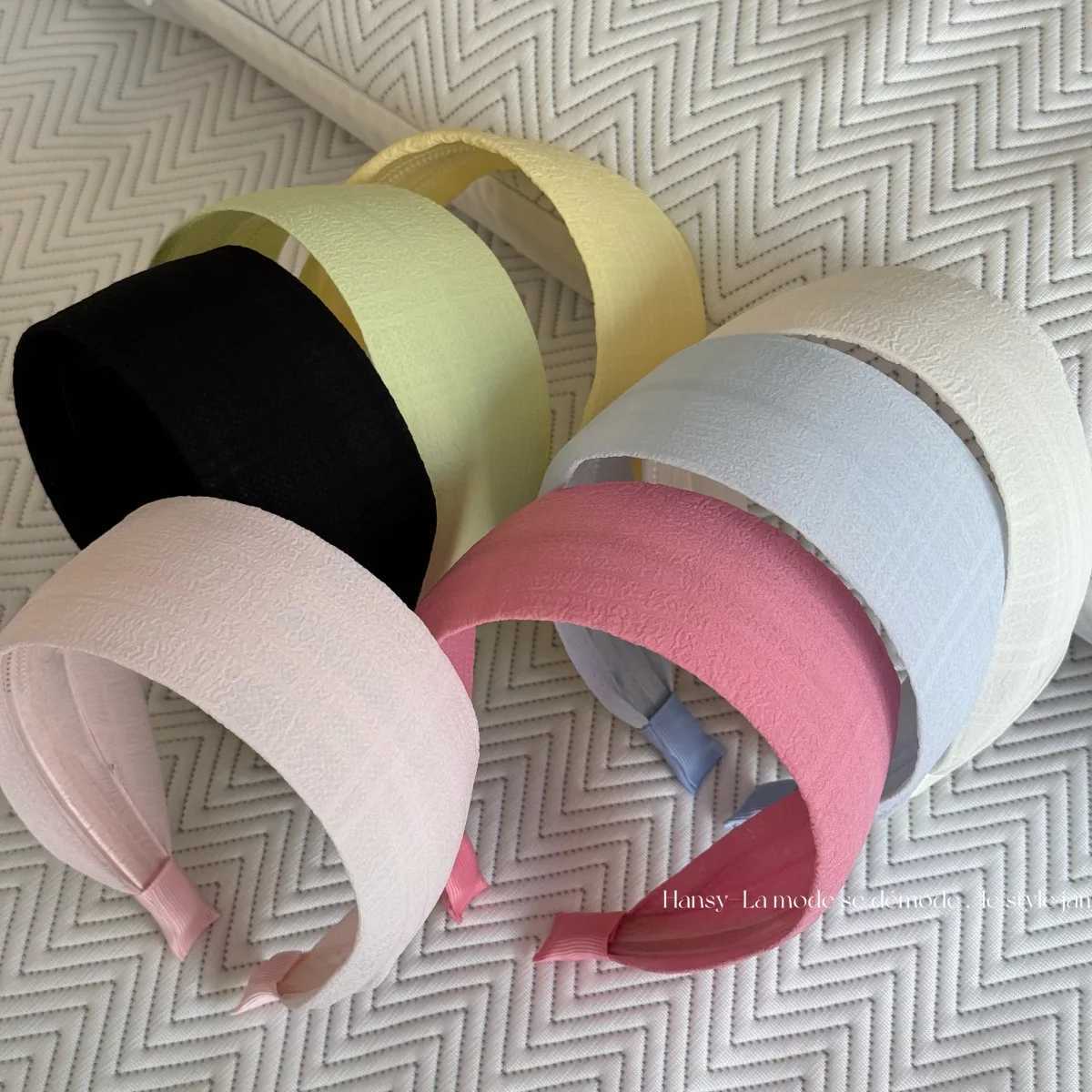 French High-End Textu Fabric Band Tra-Wide Bag Daily Out Band Design Hair Card Hair Accories New Y250809