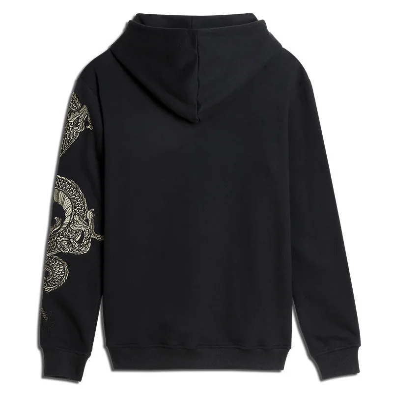 Supzoom Top Fashion Loose Autumn And Winter Arrival Dragon Embroidery Chinese Style Casual Animal Cotton Hoodies y250729