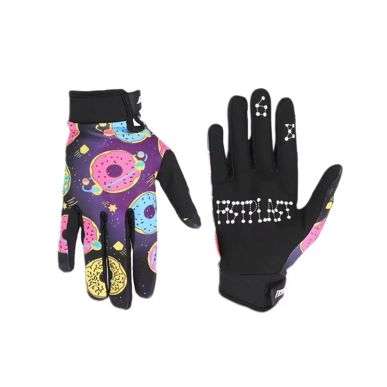 fistplast Four-color Super Donut Wheel Glitz Riding dirt bike long finger touch screen gloves 250808
