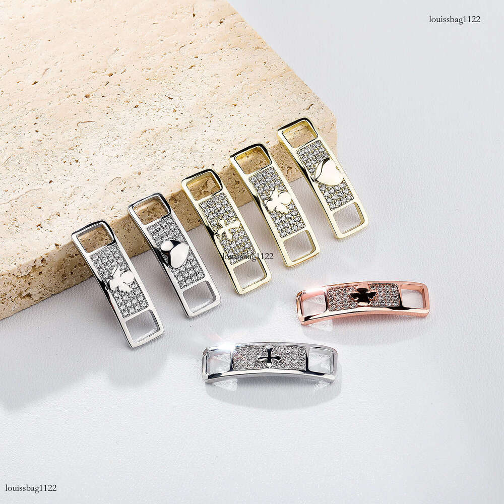 New Niche Design Hip-Hop Shoe Buckle Metal Accessories Zircon Cross Heart Angel Decoration National Trend