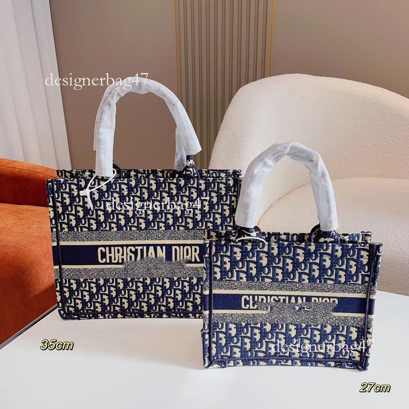 D Luxury Bag Brand Classic Designer Bag Handheld Embroidered Shopping Women S Tote Fashion Large Capacity Trendy Open Bag
