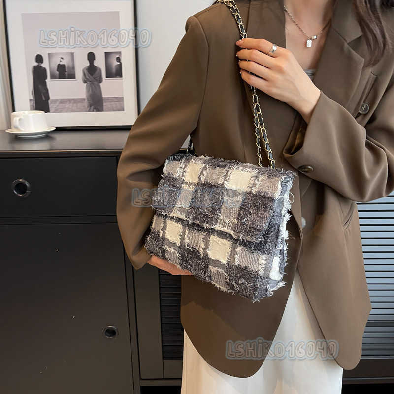 Large Capacity Fashion Niche Tote Bag for Women 2023 New Spring Summer Canvas College Student Shoulder Bag H250808