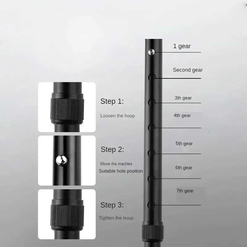 Walkers for Elderly Trekking Polished T-handle Walking Sticks for Elderly Men and Women Ultralight Trekking Pole Hiking Climbing Canes Z250809