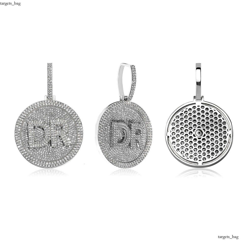 Chinese Rap Style National Trend Hip-Hop Full Dia English Letter DIY Pendant Necklace Unisex Trendy Accessories
