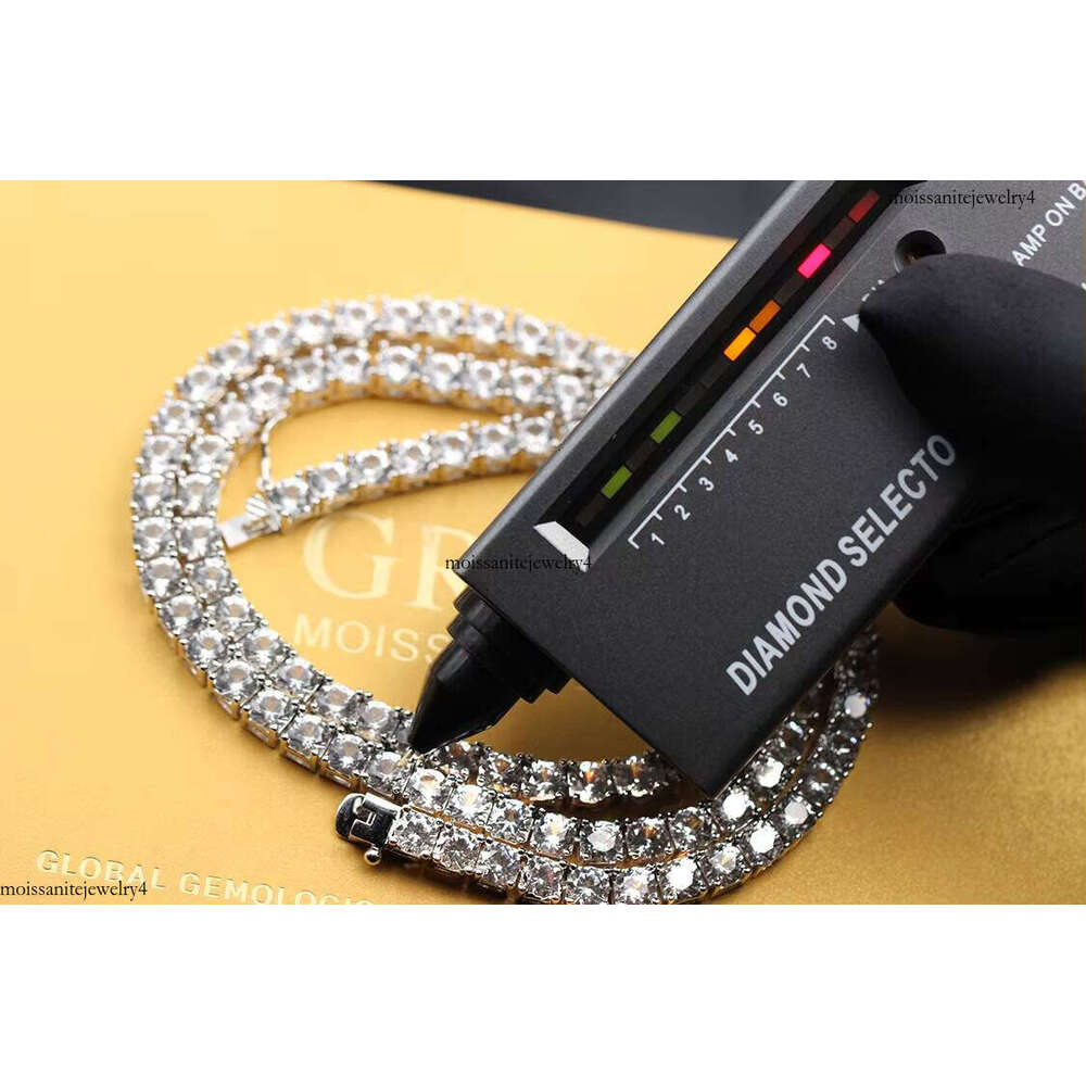 Wholesale Price 2.0mm Hip Hop Fine Jewelry Moissanite Dia Necklaces Sier Iced Out Tennis Chain Bracelets