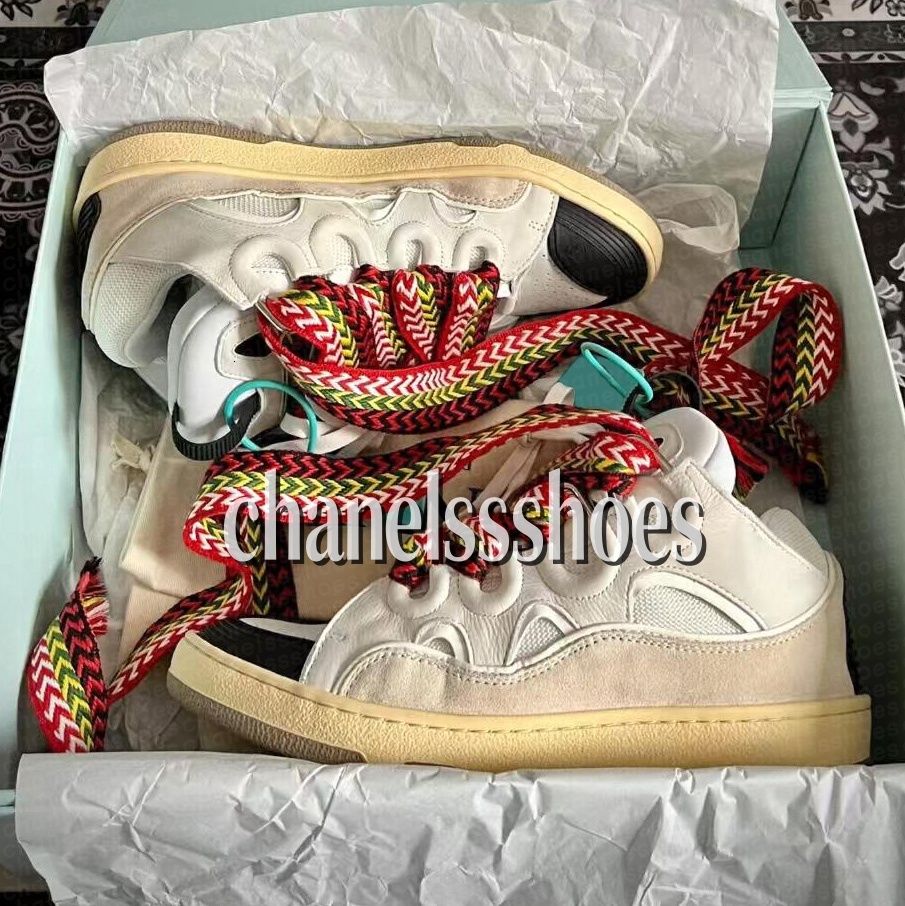 Designer Casual Shoes For Men Women Curb Sneakers Paris Luxury Embossed Nappa Calfskin Leather Platform Sneaker Extraordinary Outdoor Mens Trainers