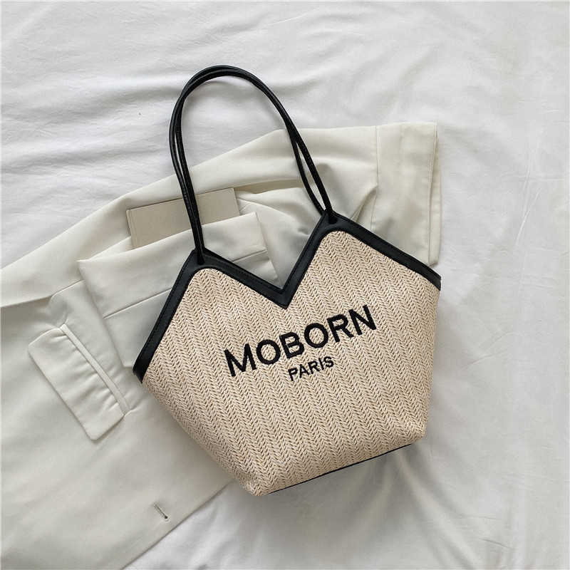 Free shipping designer bags Womens Autumn New Leisure Large Capacity Small Fashion Shoulder Tote Bag Simple Underarm Weave casual and fashionable bags