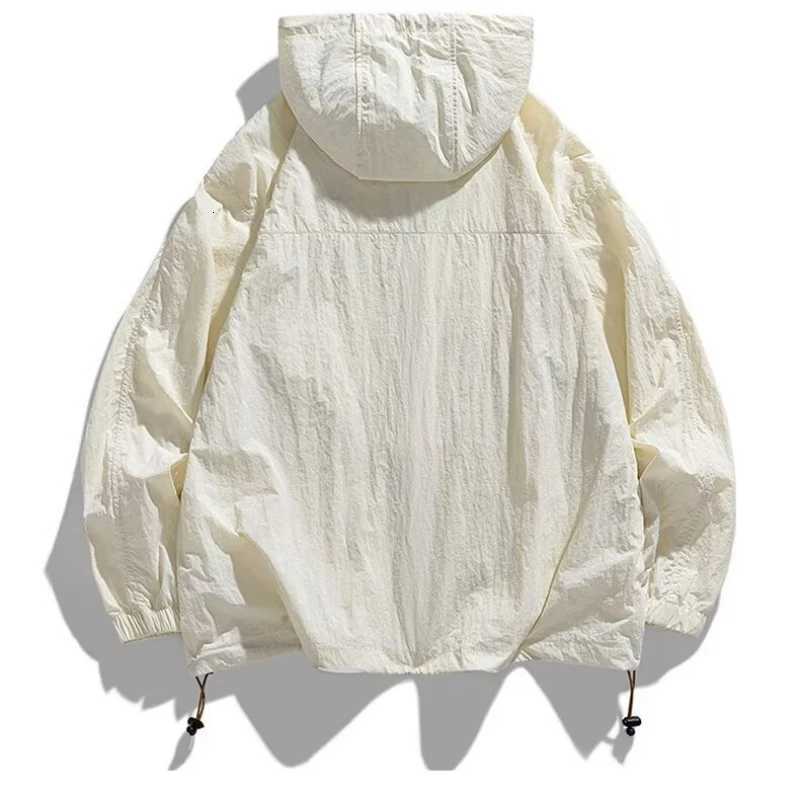 Summer Japanese Harajuku casual lazy simple temperament trend mens and womens sunscreen clothes ice silk cool fashion jacket W250809