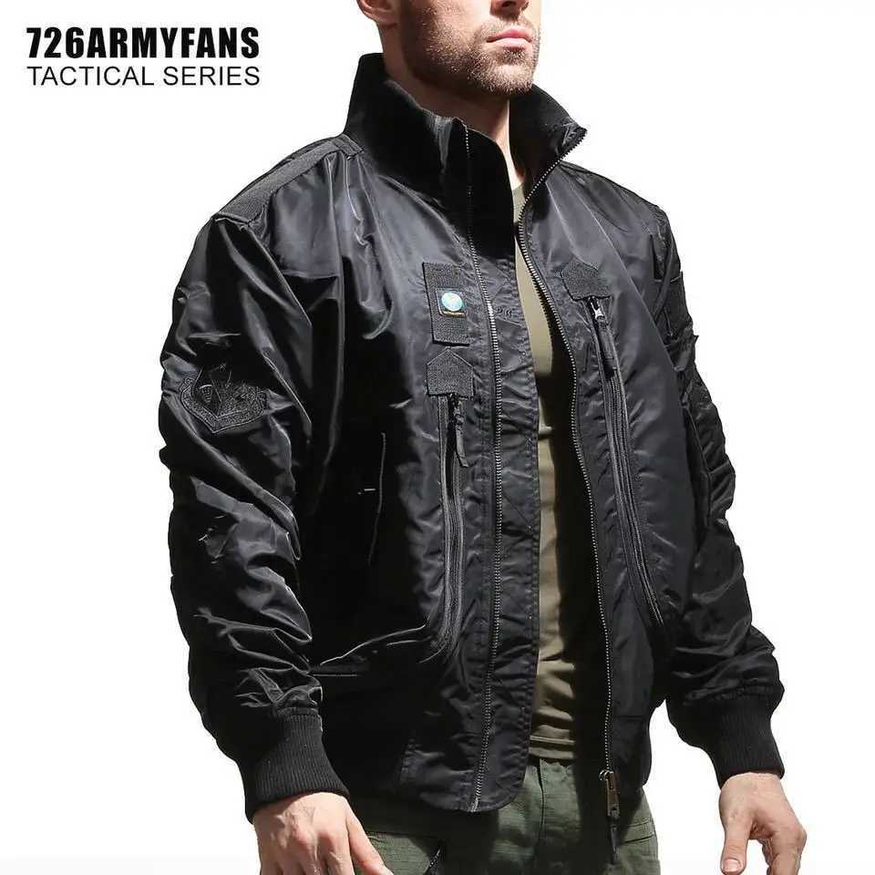 Spring and Autumn Air Force Pilot Jacket Mens American Outdoor Waterproof Baseball Jacket Retro Stand up Collar Jacket Short Hi W250809