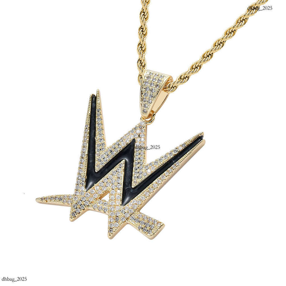 Necklace for Men W Creative Letter Pendant Personality Trendy Brand Hip Hop Accessories 111