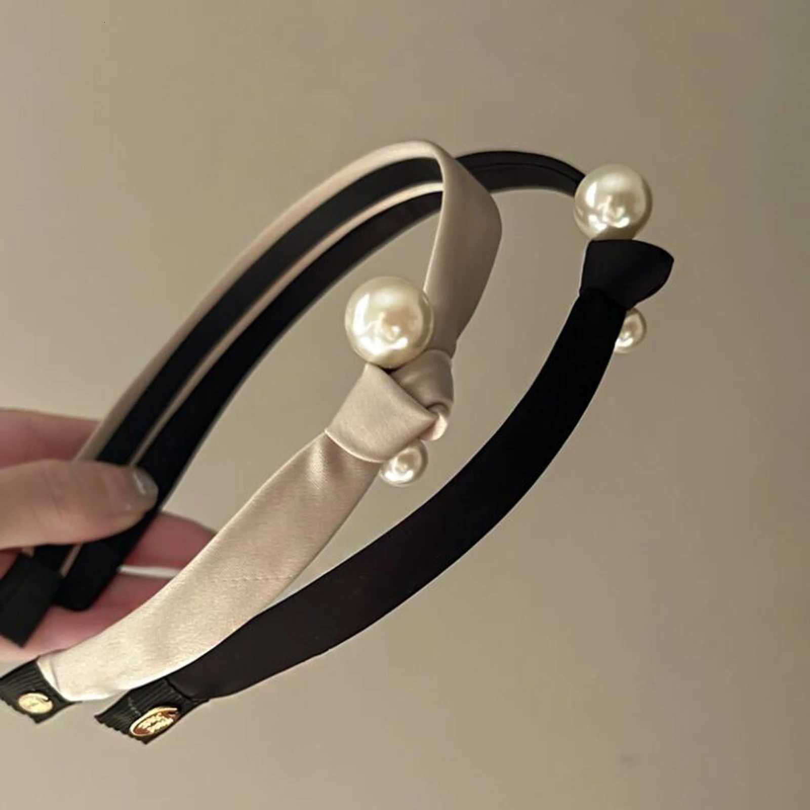 PROLY New Fashion Wen Haiand Side Knot Pearls Band Narrow Side Hair Accessories for Girls Y250809