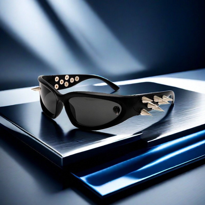 Fashionable Riveted Thorns Unisex Sun Glasses - Urban Chic Accessory