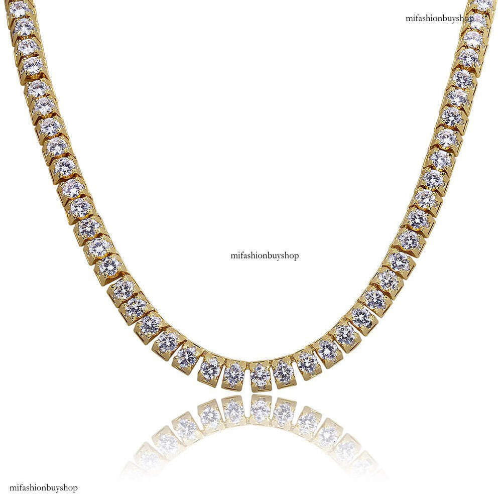 Trapezoidal Moissanite chain Hip Hop Unisex Necklace Jewelry