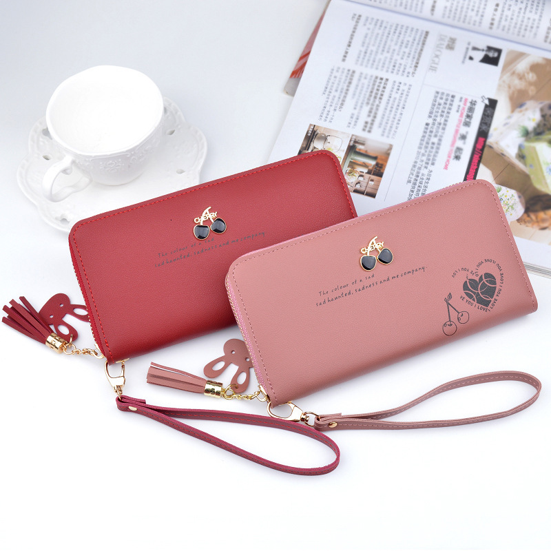 New Women's Luxury Bag Wallet Long Clutch Fashion Large Capacity Zipper Tassel Wallet Coin Purse Designer Bag Phone Bag