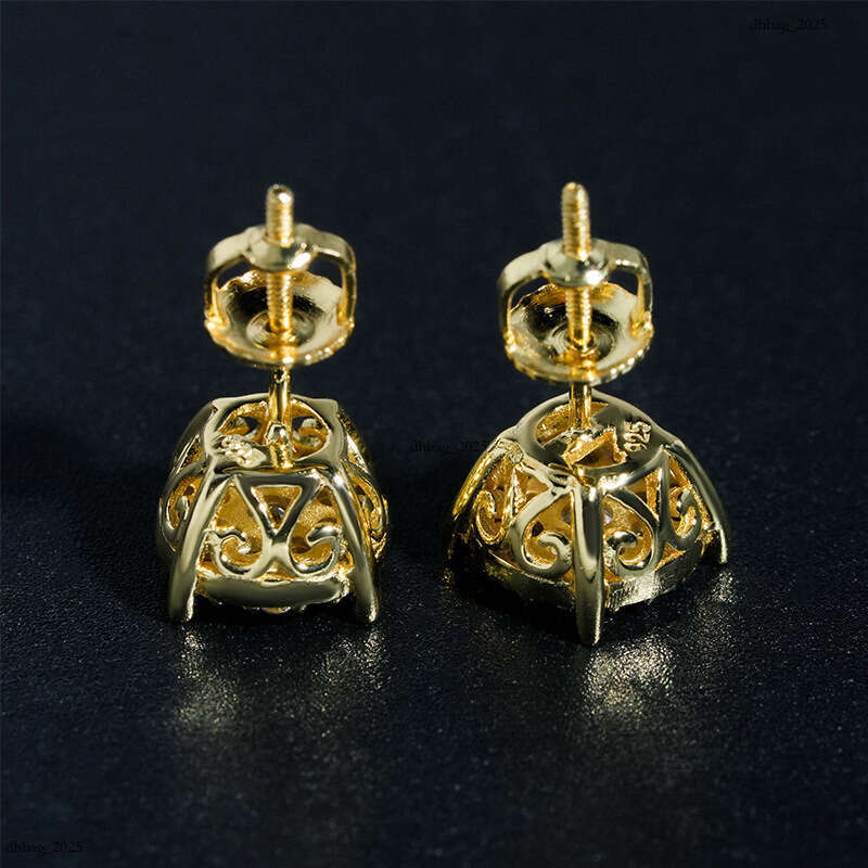 ICED OUT Hot-Selling Earrings Jewelry Micro-Inlaid Zircon Hip-Hop Personality High-End Versatile