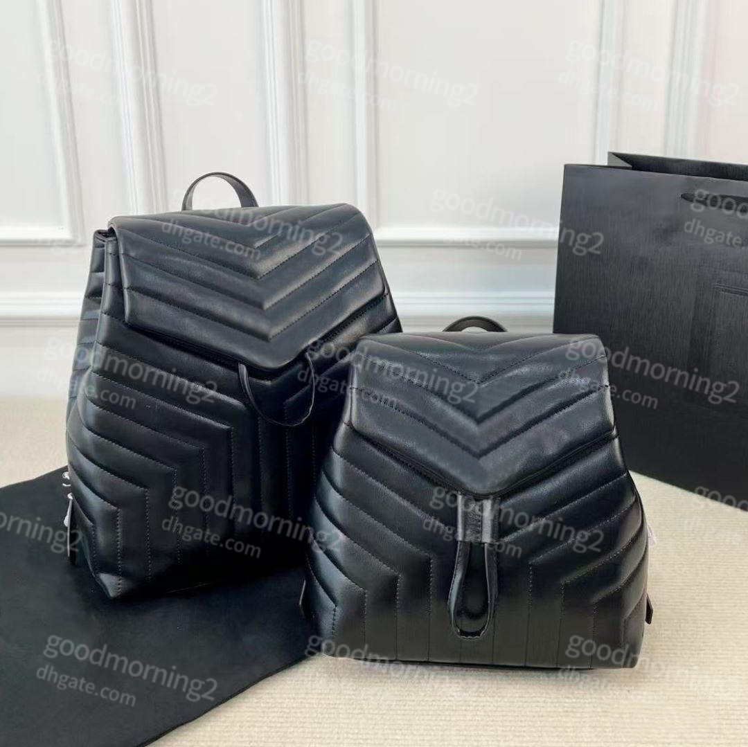 Black Leather Backpack Fashion Women's Backpacks V Articulated Stitching Pattern Party Travel Lady Small Backpacks Handle Tote Solid Color Simple Fashion