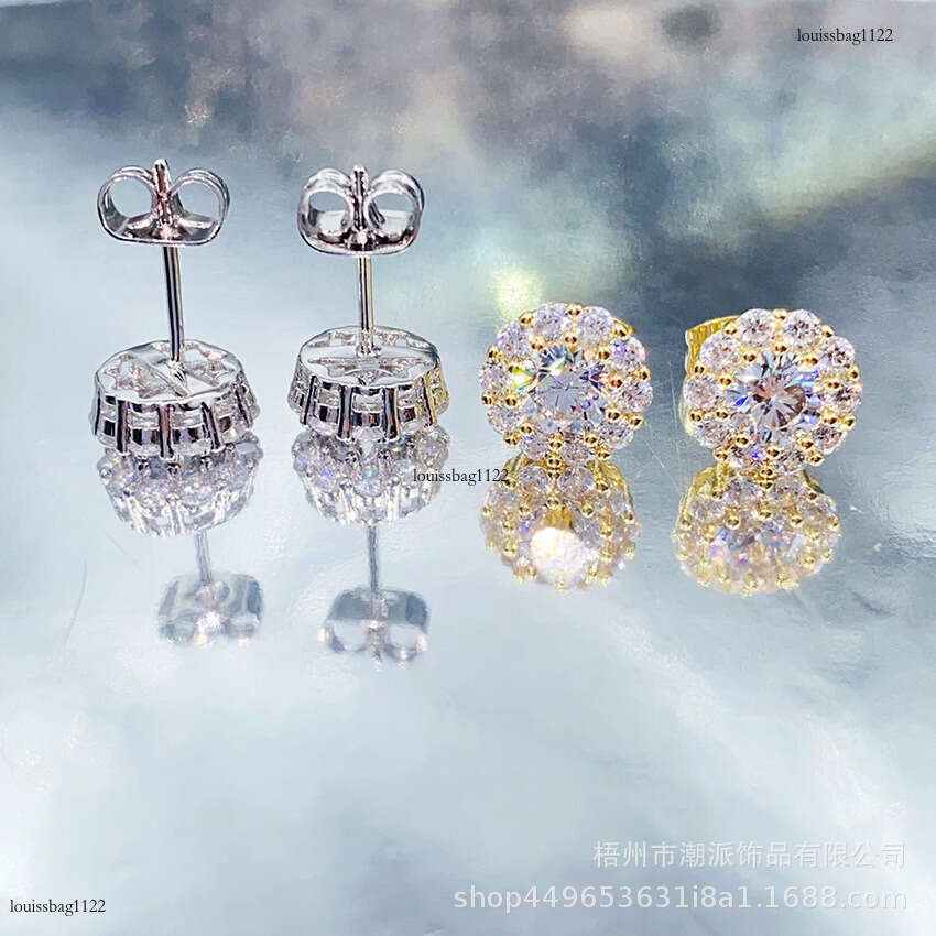 Trendy Jewelry Hip-Hop Zircon Full Dia Electroplated New Earrings