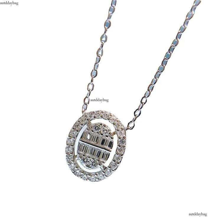Choucong Brand Oval Pendant Jewelry 100% Pure Sterling Sier T Princess Cut White Moissanite Dia Gemstones Party Women Wedding Beach Necklace Gift