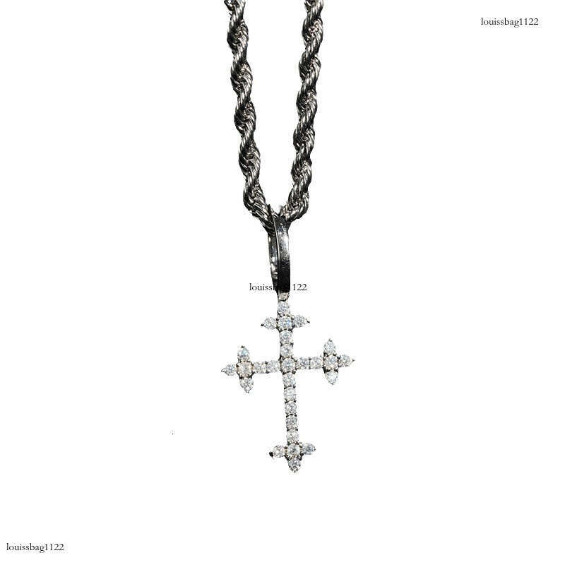 Personalized Iced Out VVS Cross Full Inlaid with D Color Moissanite Necklace Pendant
