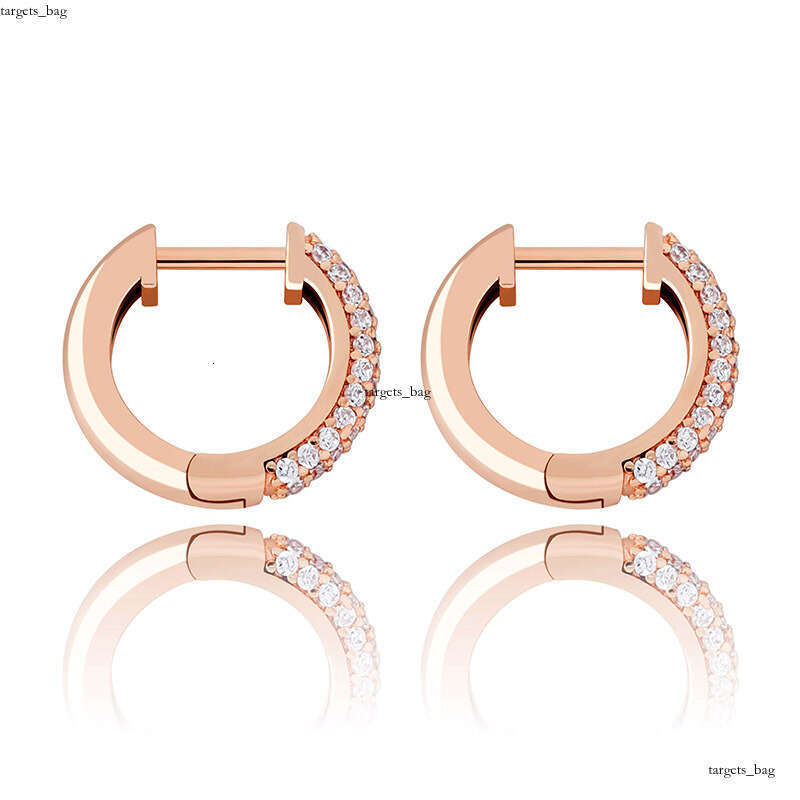 insIced Out VVS Zircon Round Unisex Hip-Hop Trendy Bling Earrings