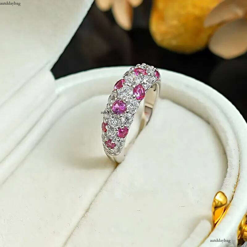 Choucong Gorgeous Sparkling Wedding Rings Jewelry Real 100% Sterling Sier Full Lab Moissanite Dia Gemstones Party Girls Women Bridal Ring Gift