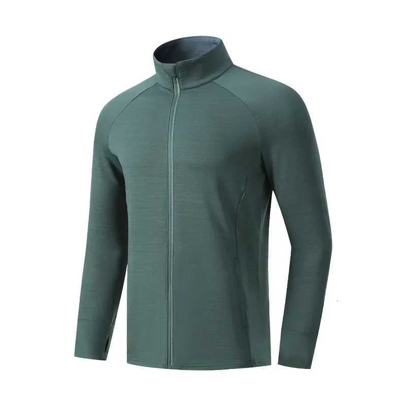 Mens Womens Marathon Running Training Jackets Thumb Holes Watch Hole Stand Collar Fitness Winter Jogging Training Zipper Coat W250809