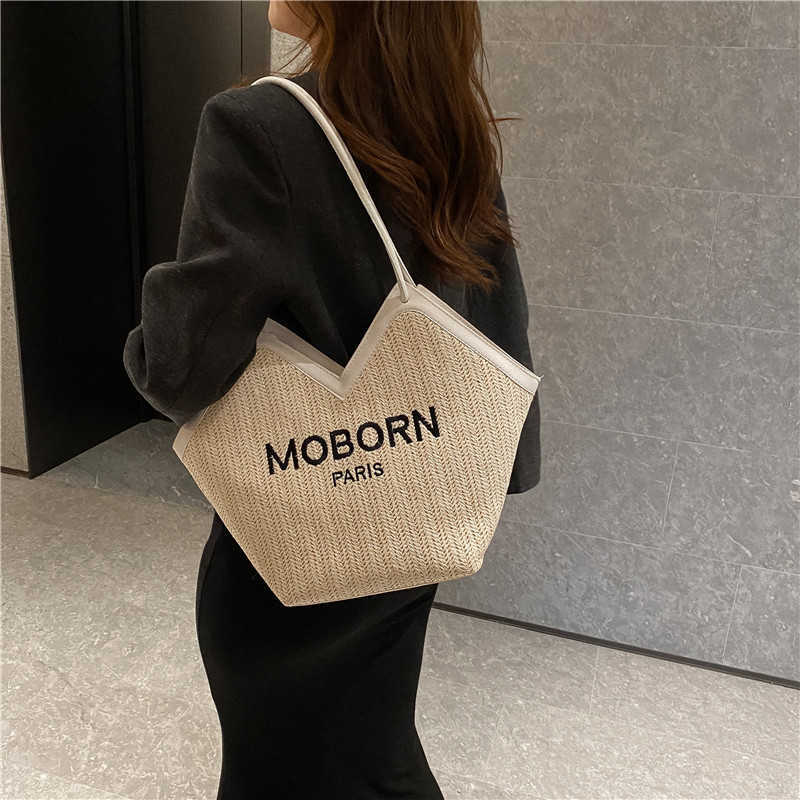 Free shipping designer bags Womens Autumn New Leisure Large Capacity Small Fashion Shoulder Tote Bag Simple Underarm Weave casual and fashionable bags