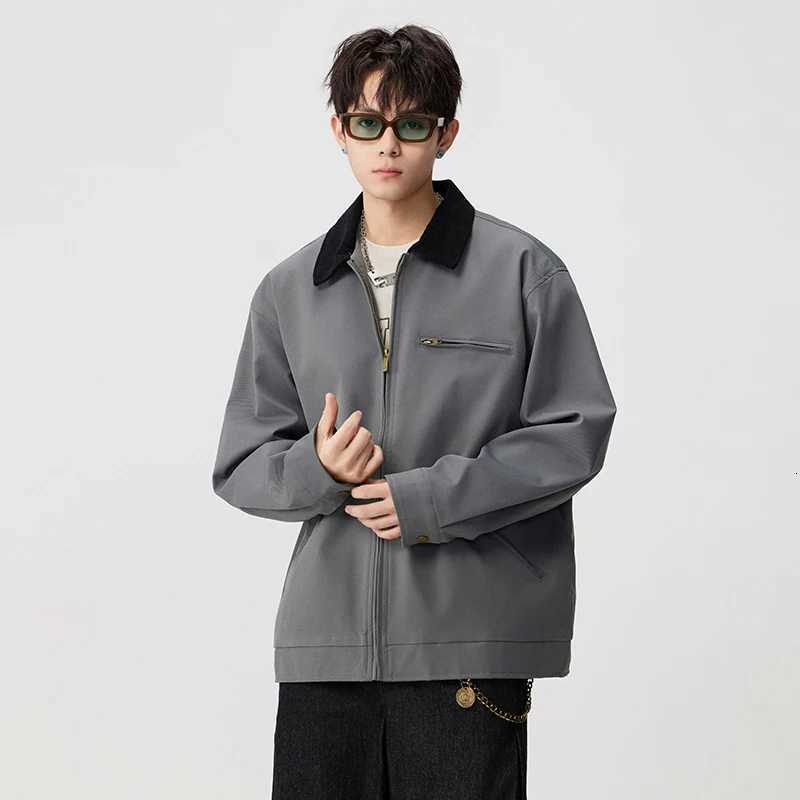 2025 new high-quality outdoor workwear two-tone lapel jackets for men and women and couple sportswear and casual jackets. W250809