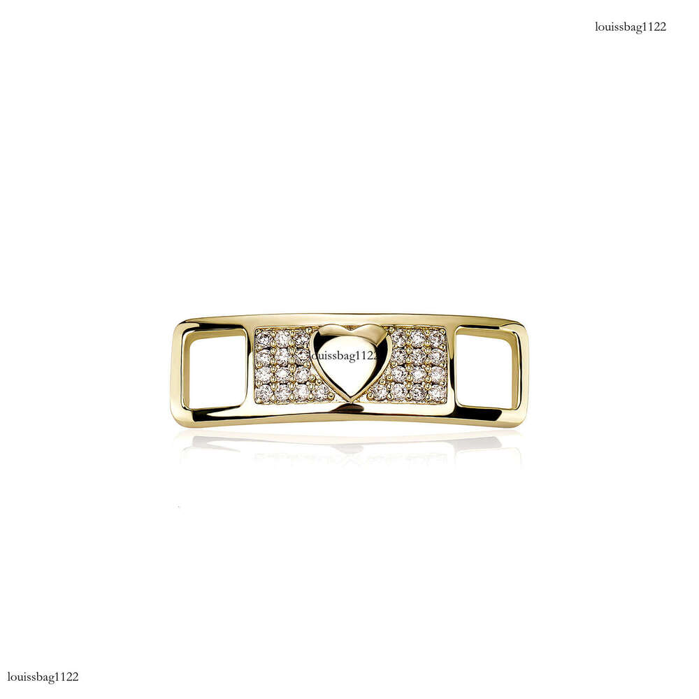 New Niche Design Hip-Hop Shoe Buckle Metal Accessories Zircon Cross Heart Angel Decoration National Trend