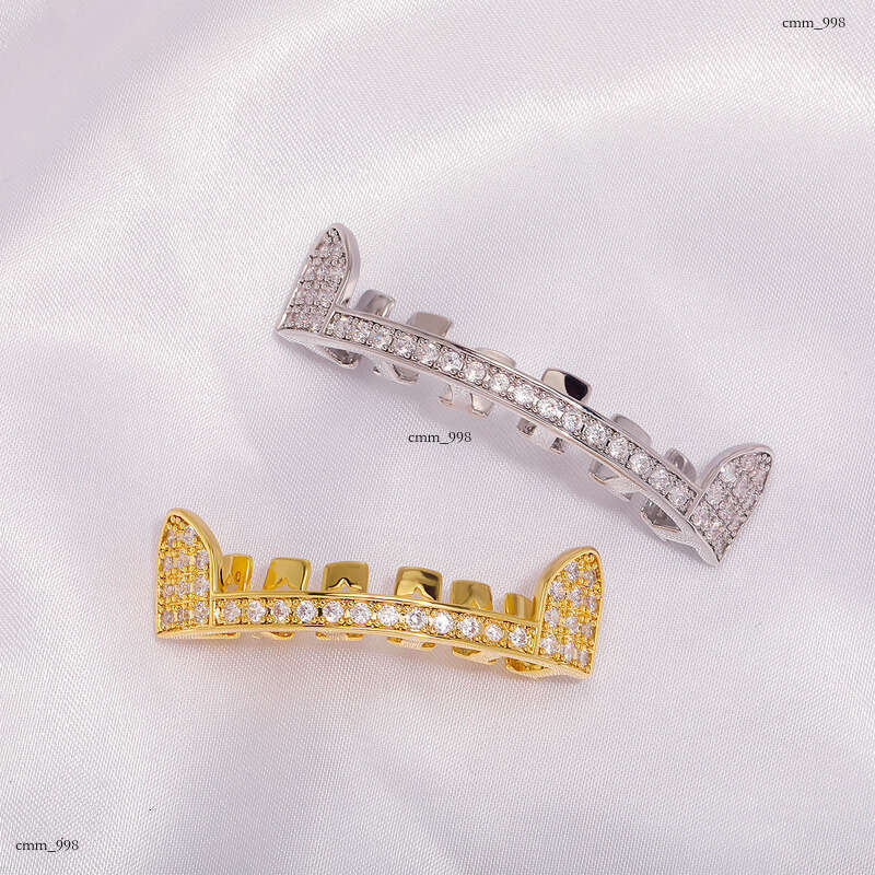 Single Row Full Dia Sharp Teeth Hip Hop Unisex Trendy Accessories