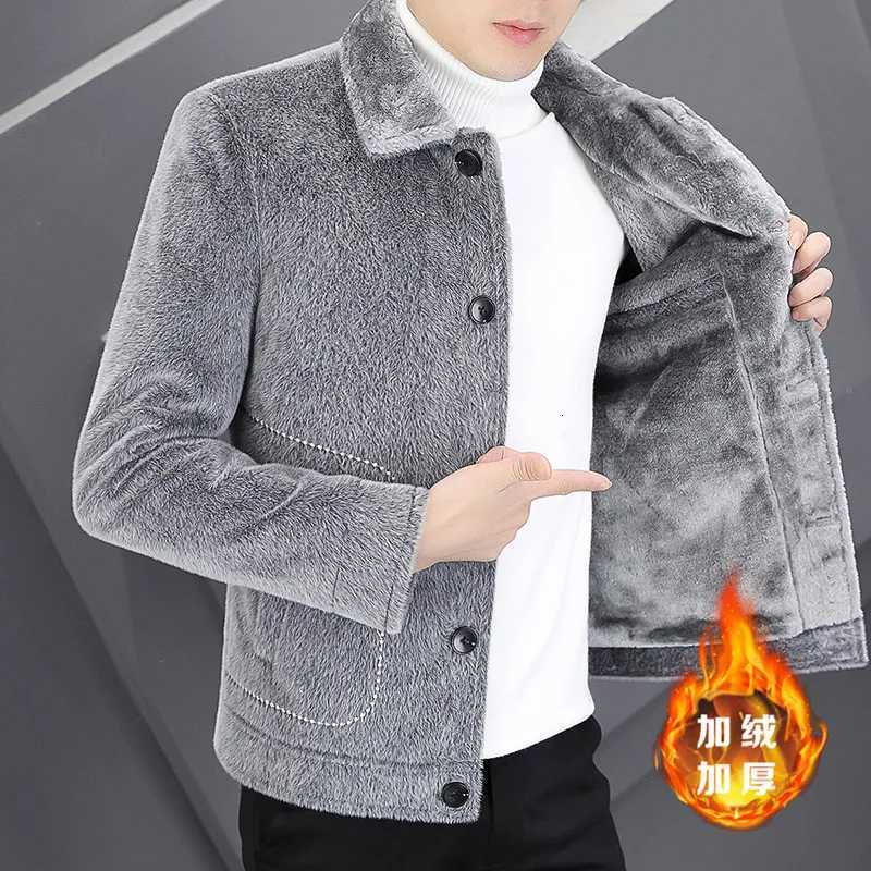 2022 Winter Embroidery Woolen Jacket Men Thick Warm Short Trench Coat Casual Business Overcoat Social Streetwear Windbreaker XJ250809