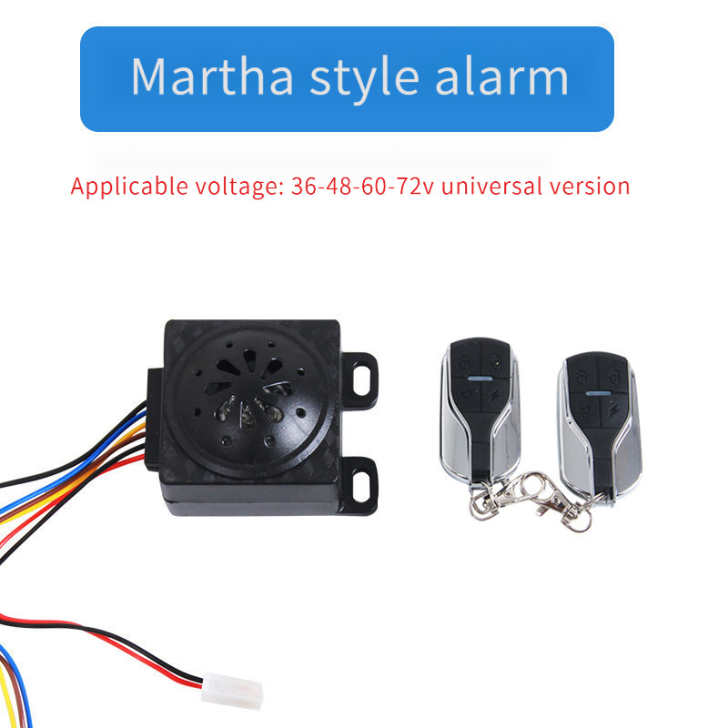 Smart Electric Scooter Bicycle Security Anti Lost Remote Control Detector Alarm 36V-72V 125dB E-Bike Anti-theft Alarm System