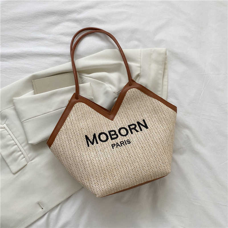 Free shipping designer bags Womens Autumn New Leisure Large Capacity Small Fashion Shoulder Tote Bag Simple Underarm Weave casual and fashionable bags
