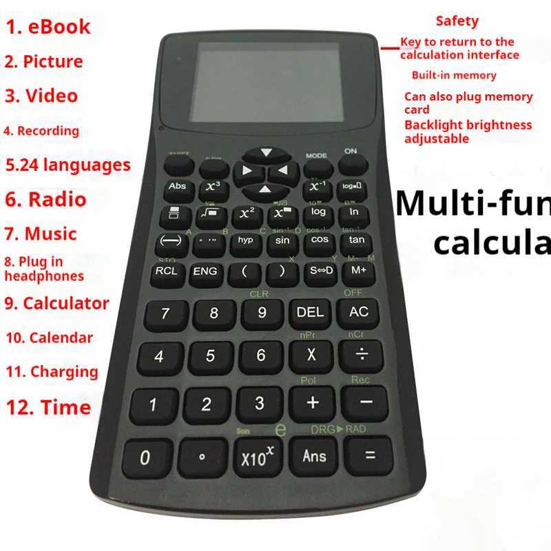 New Fashion Student Magic Mp4 Player Calculator With Mp4 Calculator Supporting Multi Languages E-Book Text Image Music Video W250809