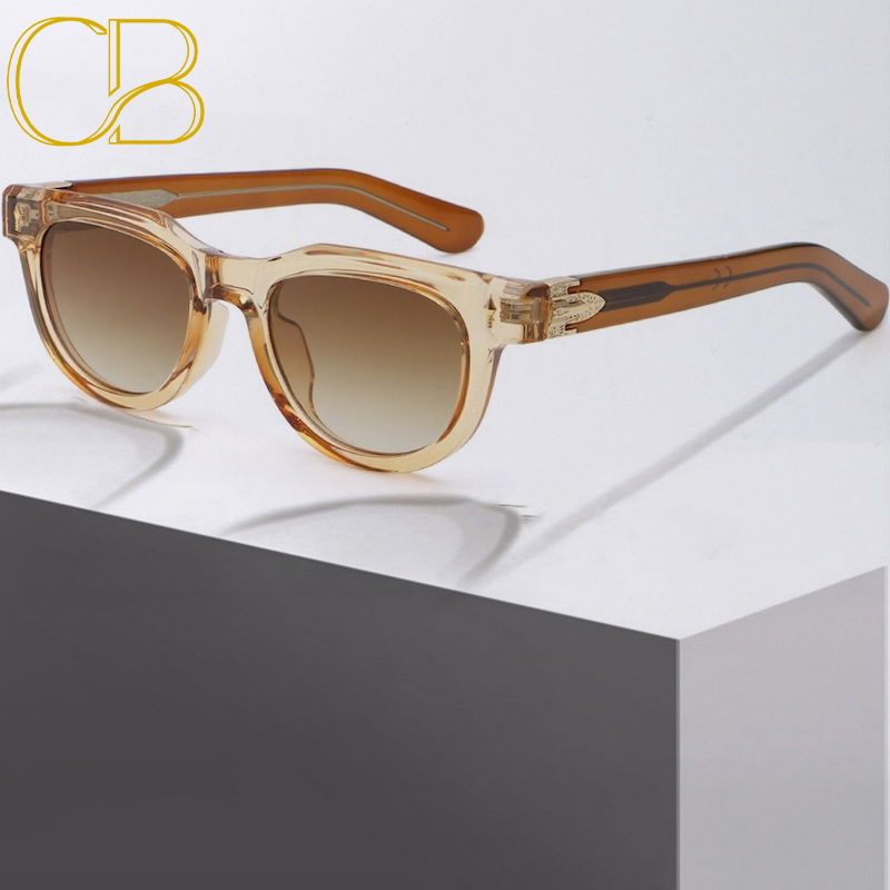 Cat Eye Sunglasses Women Vintage Butterfly Steampunk Gold Thick Glasses Clear Punk Retro Goggles Lady Y2K Futuristic Cool INS Niche High-end Sturdy Me