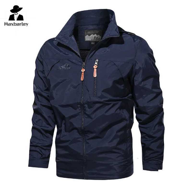 Autumn Men Outdoor Windproof Jackets Hooded Windbreaker Coat Camping Fishing Tactical Military Mens Breathable Casual Jacket 5XL W250809
