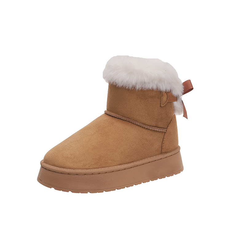 Free Shipping designer boots for womens snow boots black white brown New Fashionable Thick soled plush and warm Burkon cotton boots