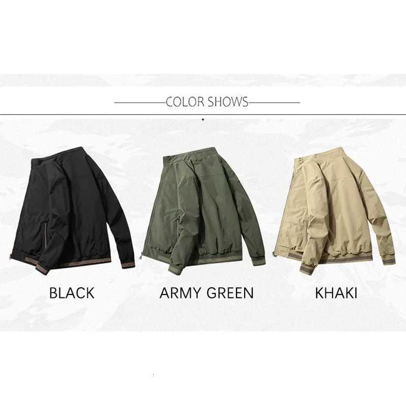 2025 Autumn Jacket for Men Stand Collar Double Sided Wear Clothes Smart Casual Slim Fit Solid Color Fashion Jacket Men W250809