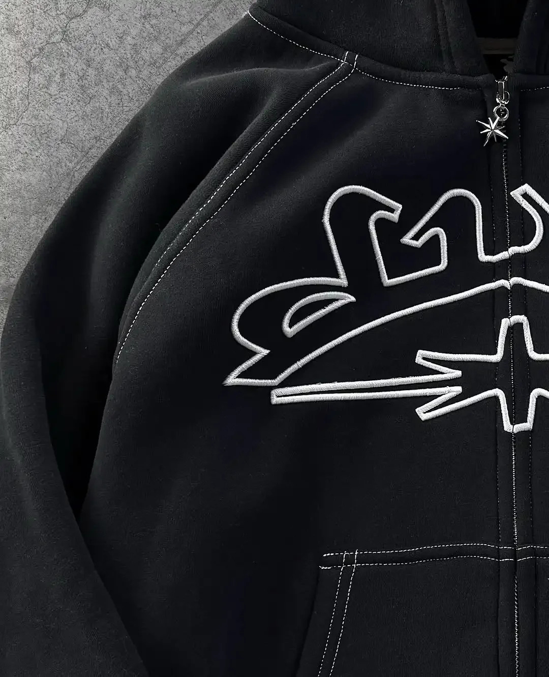 Y2K Divin Series Hoodies Fashion Embroidery Hoodie Harajuku Hip Hop Street Coat Loose Mens Hooded Sweatshirt y250729