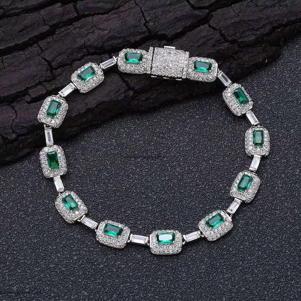 NUOYA 7mm Sterling Sier VVS Moissanite Bracelet for Women Fine Chain & Link Jewelry