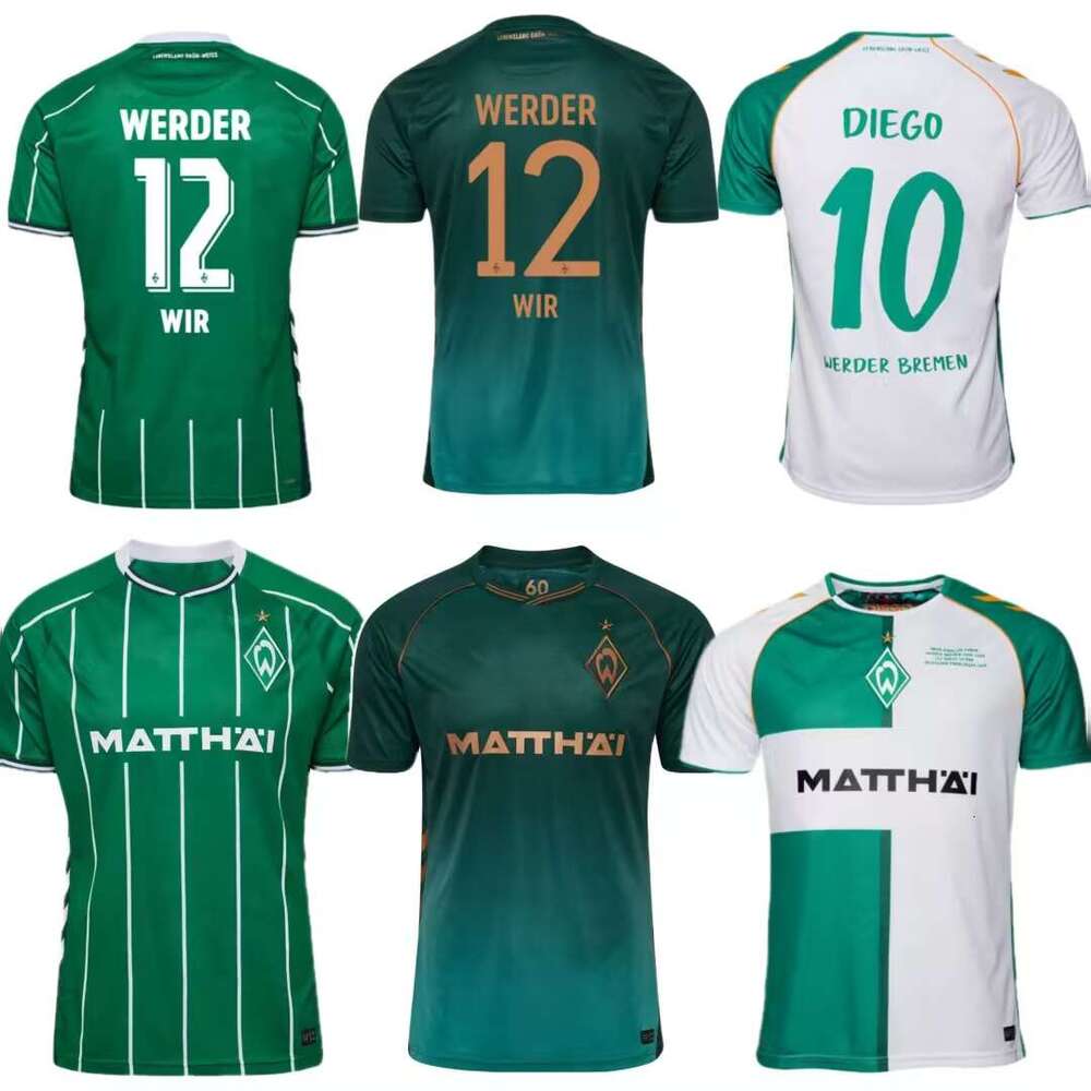 In stock 2025 2026 Werder Bremen football jersey BITTENCOURT STAGE GRULL TOPP NJINMAH SCHMID DUCKSCH FRIEDL KOHN 25 26 soccer men and kids shirt