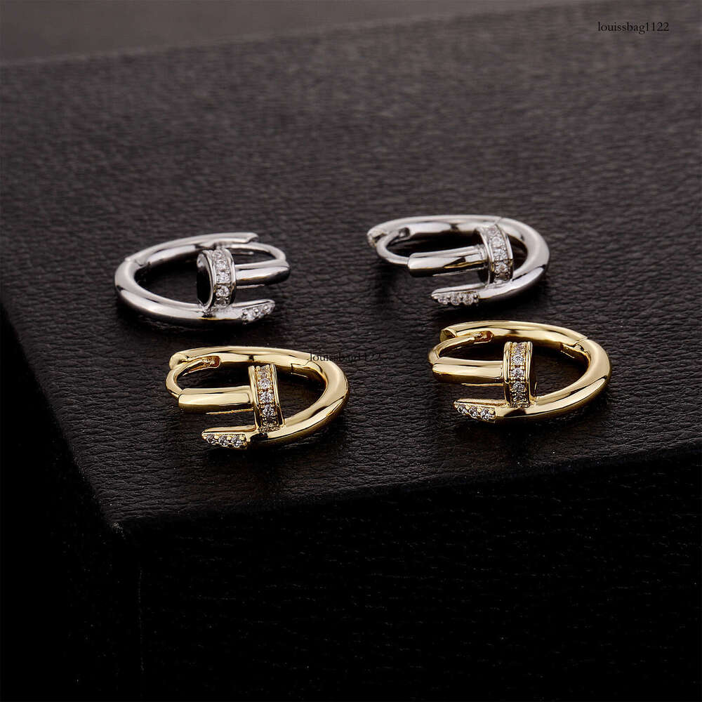 Hip Hop Classic Luxurious Nail-Shaped Zircon Earrings Bracelet INS Internet Celebrity Hot Push Gold Australian Personality Jewelry