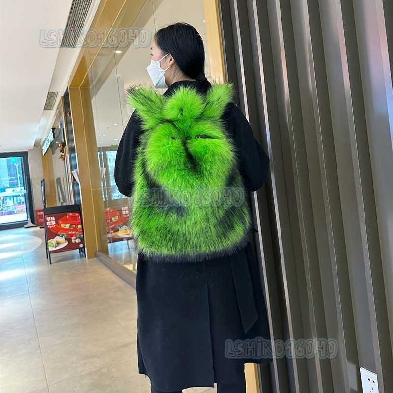 Hot Selling Backpack Fur Backpack Womens Fur Bag 2023 New Versatile Travel Plush Backpack H250808