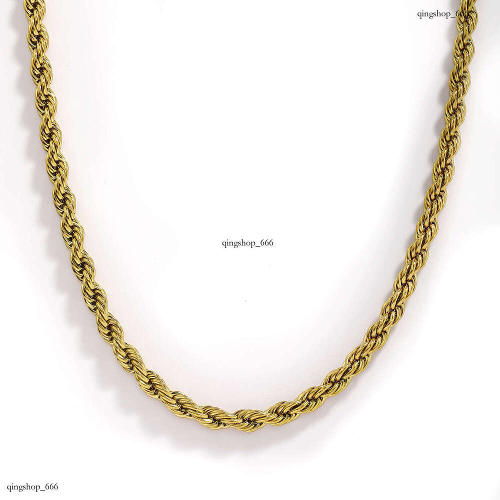 Stainless Twist Men's Trendy Fashion Button Rope Chain Titanium Steel Bracelet
