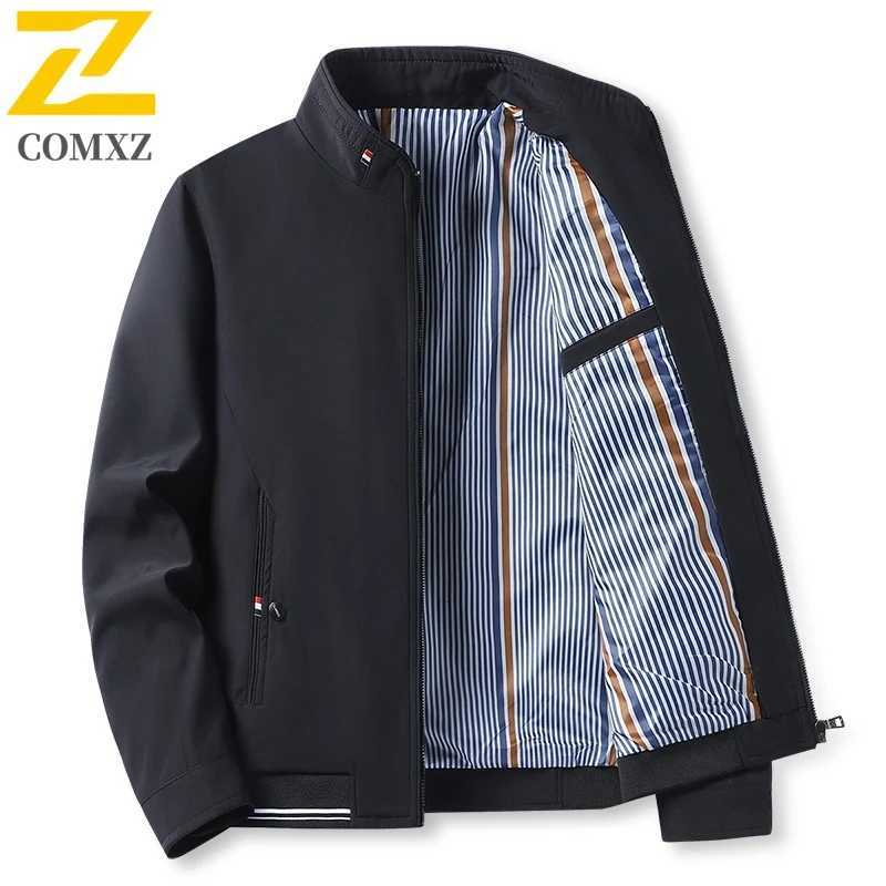 Brand Jacket Mens 2025 Spring And Autumn Fashion All-match Solid Color Collar Windproof Jacket Male Casual Business Loose Coat W250809