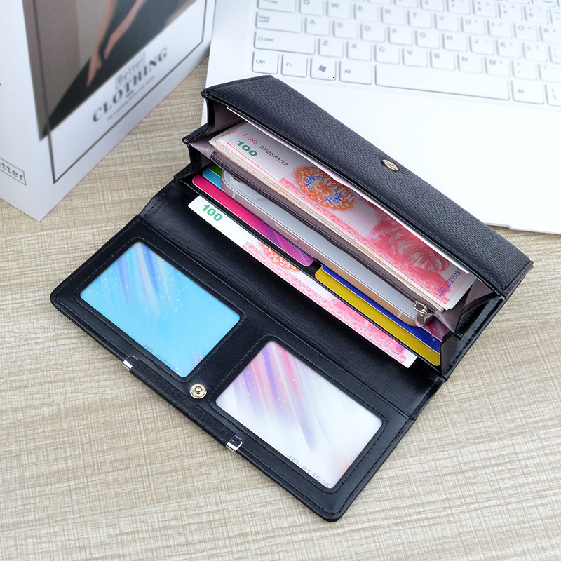 New Women's Wallet Long Clutch Bag For Moms With Multiple Luxury Designer Bag Bag Card Slots Fashionable Simple Large Capacity Can Hold Phone