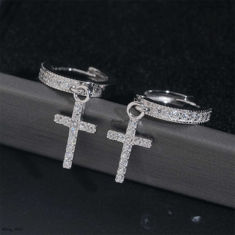 ICED OUT New Classic Cross Men's and Women's Fashionable Personality Earrings